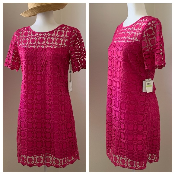 Laundry By Shelli Segal Dresses & Skirts - LAUNDRY by Shelli Segal Pink Lace Dress